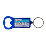 Montana Bottle Opener Key Ring - Blue