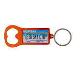 Montana Bottle Opener Key Ring - Orange