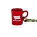 Red Montana Coffee Cup Key Ring