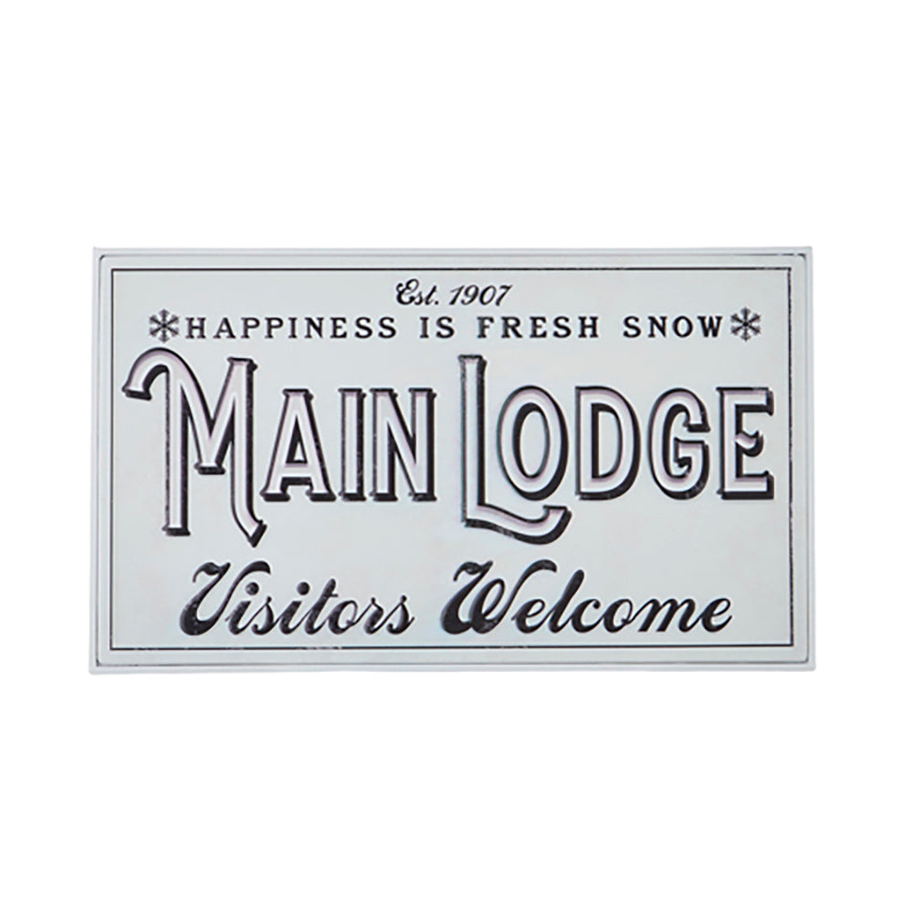 Main Lodge Metal Embossed Wall Art