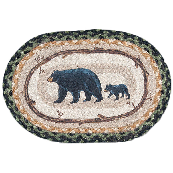 Oval Mini Swatch Trivet Rug by Capitol Earth Rugs (Mama Bear)