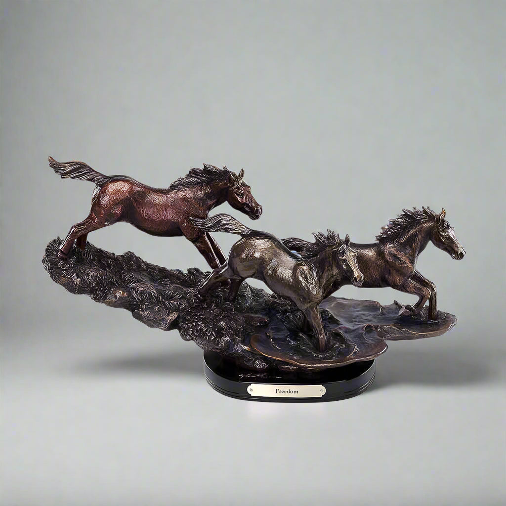 Marc Pierce Freedom Sculpture by Big Sky Carvers