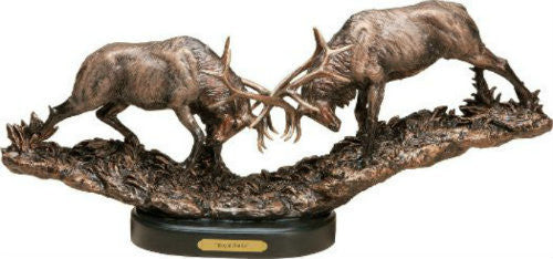 Marc Pierce Royal Battle Elk Sculpture