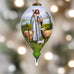 hand painted glass ornament - Marcello Corti The Lord is my Sheperd Ornament by Inner Beauty