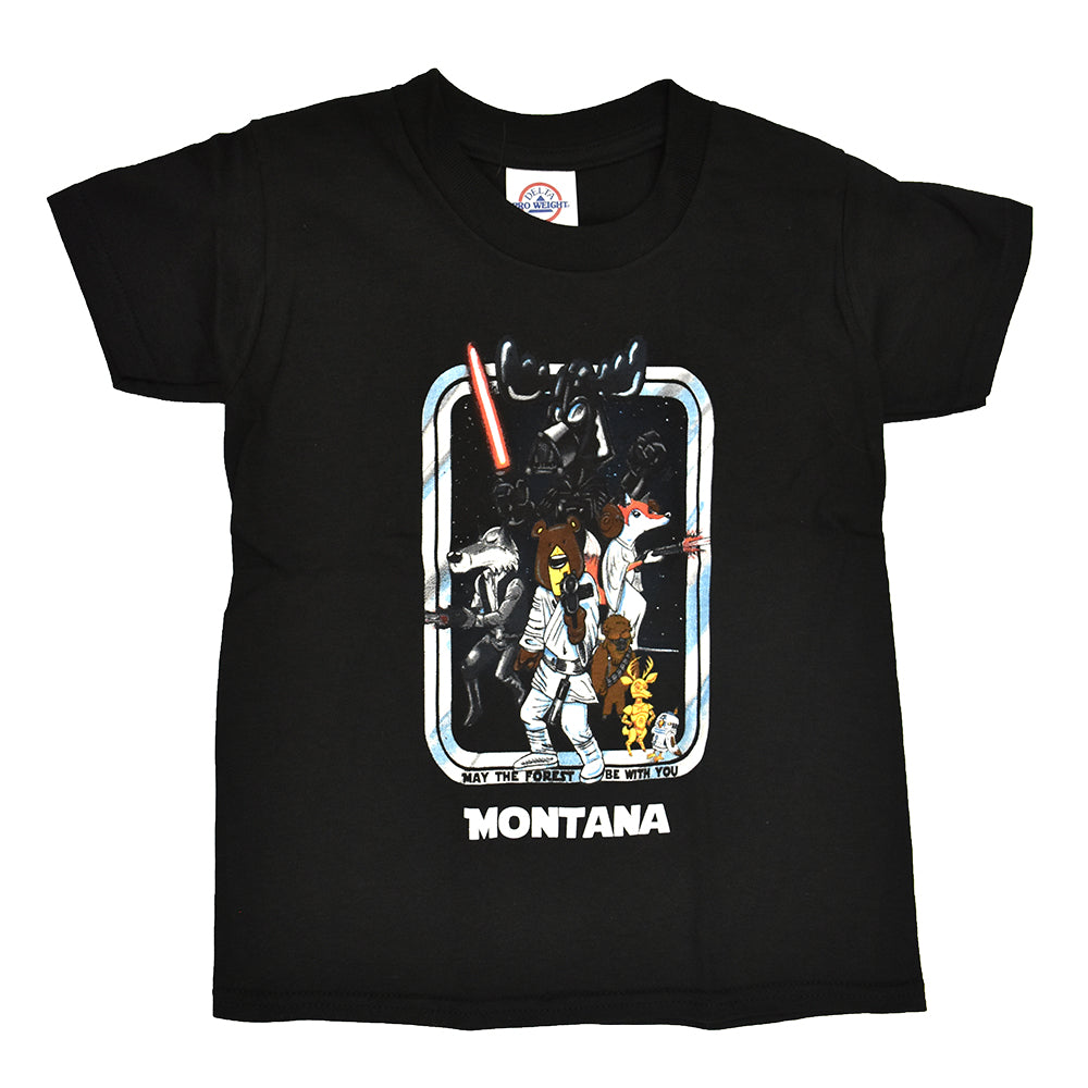 Black Star Forest Youth Montana T-Shirt from Prairie Mountain