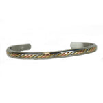 Silver Mayan Mixed Metal Bracelet by Sergio Lub Jewelry