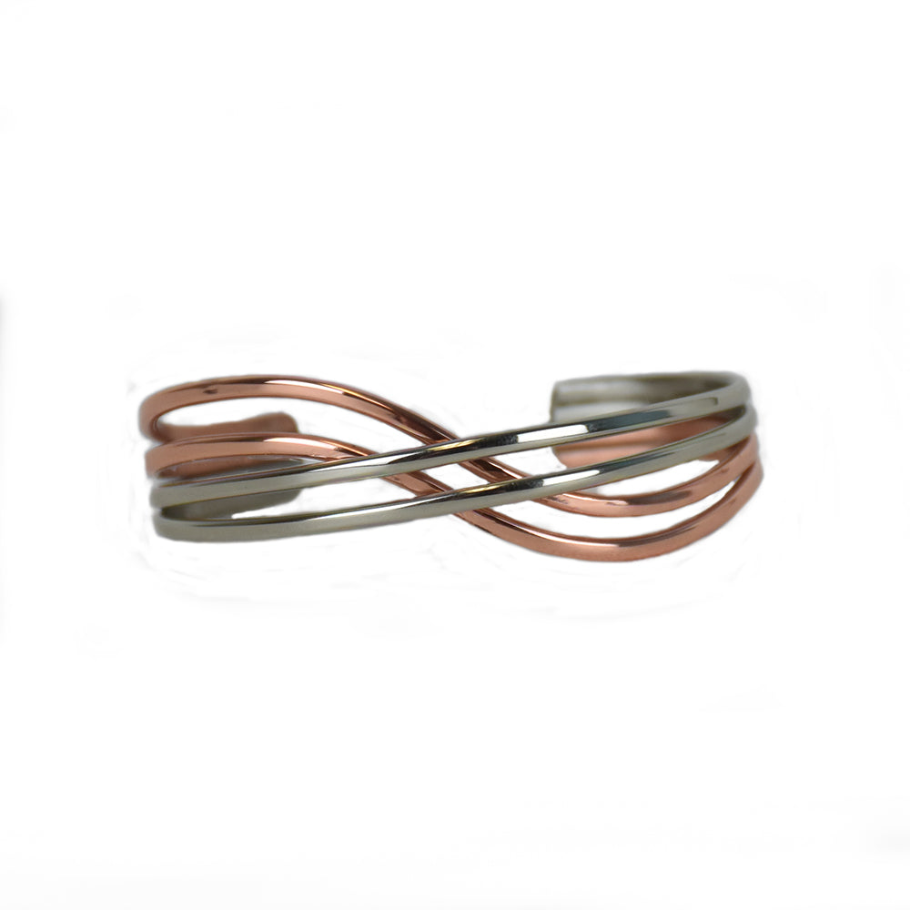 Meditation Mixed Metal Bracelet by Sergio Lub