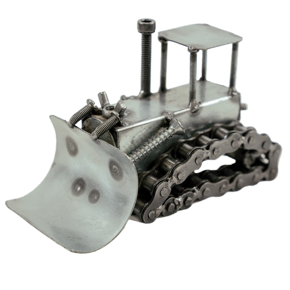 The Metal Dozer by The Handcrafted would be the perfect gift for them - being made from metal hardware like nuts, bolts and more.