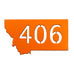 Montana 406 Magnet - Orange