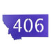 Montana 406 Magnet - Purple