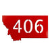Montana 406 Magnet - Red