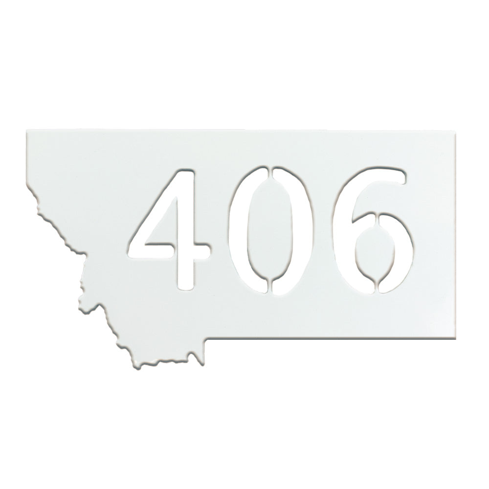 Montana 406 Magnet - White