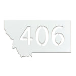 Montana 406 Magnet - White