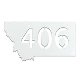 Montana 406 Magnet - White