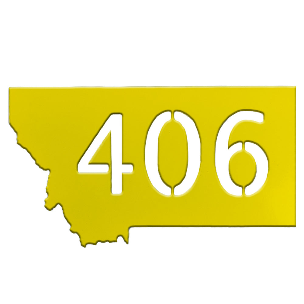 Montana 406 Magnet - Yellow