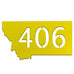 Montana 406 Magnet - Yellow