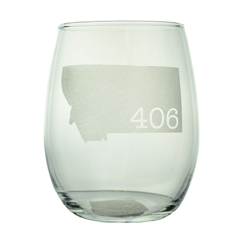 The Etched Stemless Wine Glass by Lester Lou Designs feature various Montana inspired designs that make your wine glasses more personal to you! 