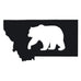 Montana Bear Magnet - black