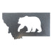Montana Bear Magnet - metallic