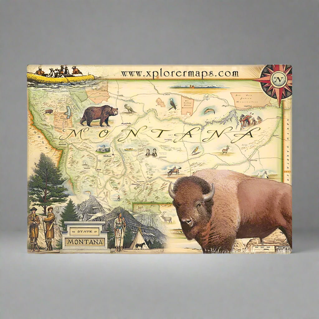 Montana Magnet by Xplorer Maps (4 Styles)