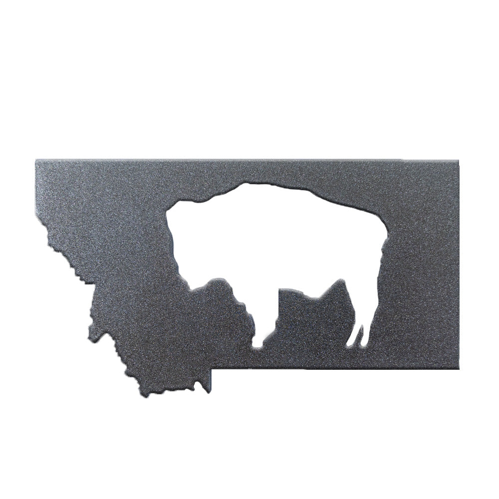 Montana Buffalo Magnet - silver