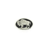 Montana Buffalo Painted Belt Buckle by Colorado Silver Star