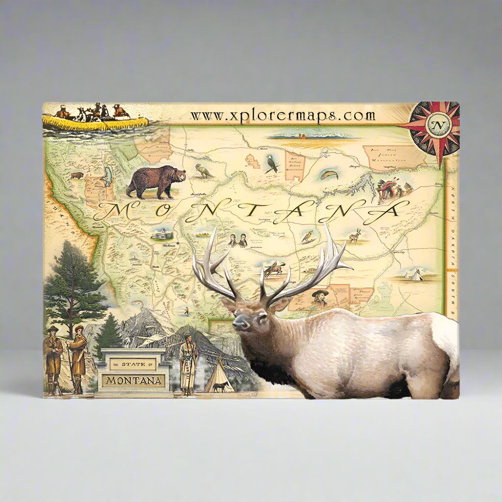 Montana Magnet by Xplorer Maps (4 Styles)
