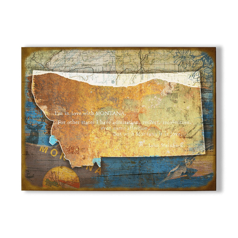 Montana John Steinbeck Sentimental Wall Art by Meissenburg Designs 