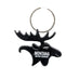 Montana Moose Head Key Chain - Black