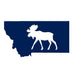 Montana Moose Magnet - dark blue