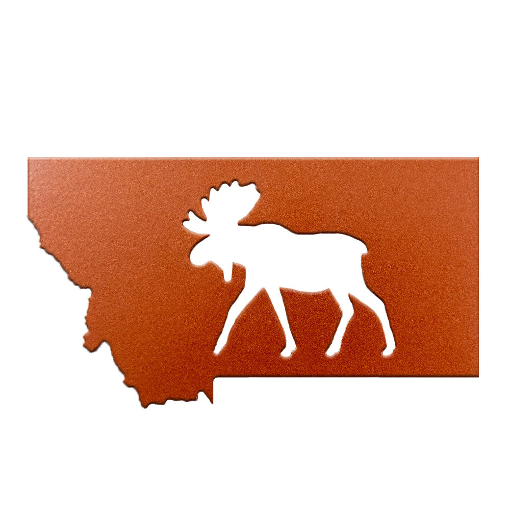 Montana Moose Magnet - copper