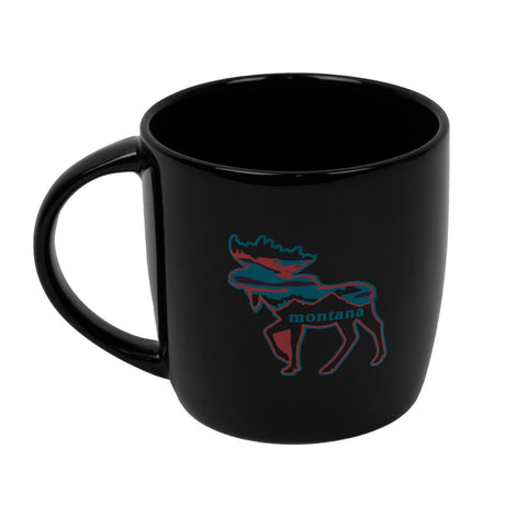 Montana Moose Sunset Colossal Ceramic Mug by The Hamilton Group
