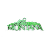 Montana Mountains Stainless Steel Ornament - Green