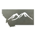Montana Mountains Magnet - Silver