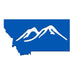 Montana Mountains Magnet - Blue