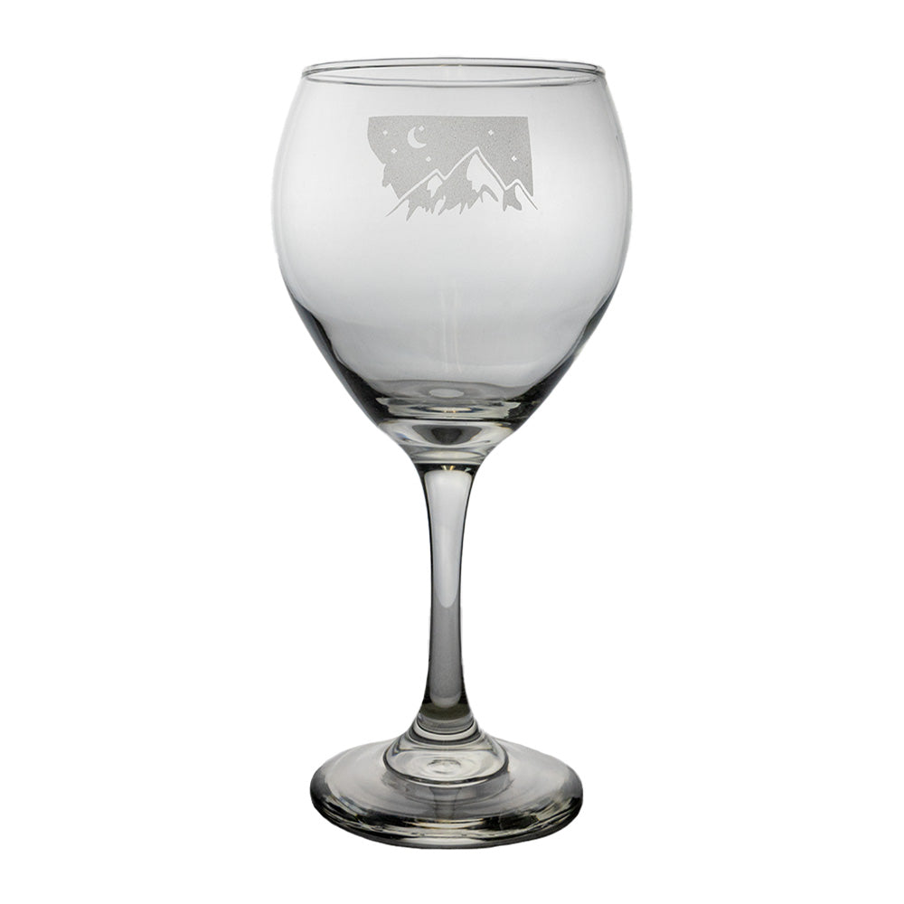 Etched Red Wine Glass by Lester Lou Designs (10 designs) – Montana Gift  Corral