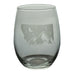 Montana Mountains Stemless Wine Glass