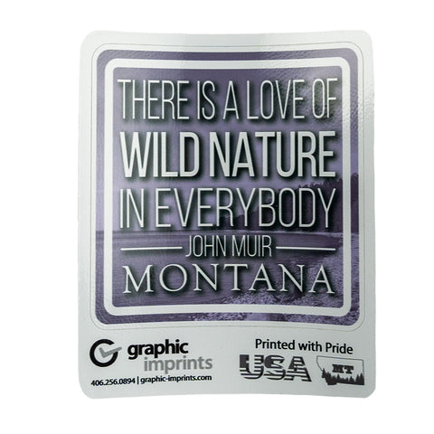 Montana Muir Scene Lake Sticker by Graphic Imprints