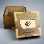 Montana Shape Inlay Wood Box