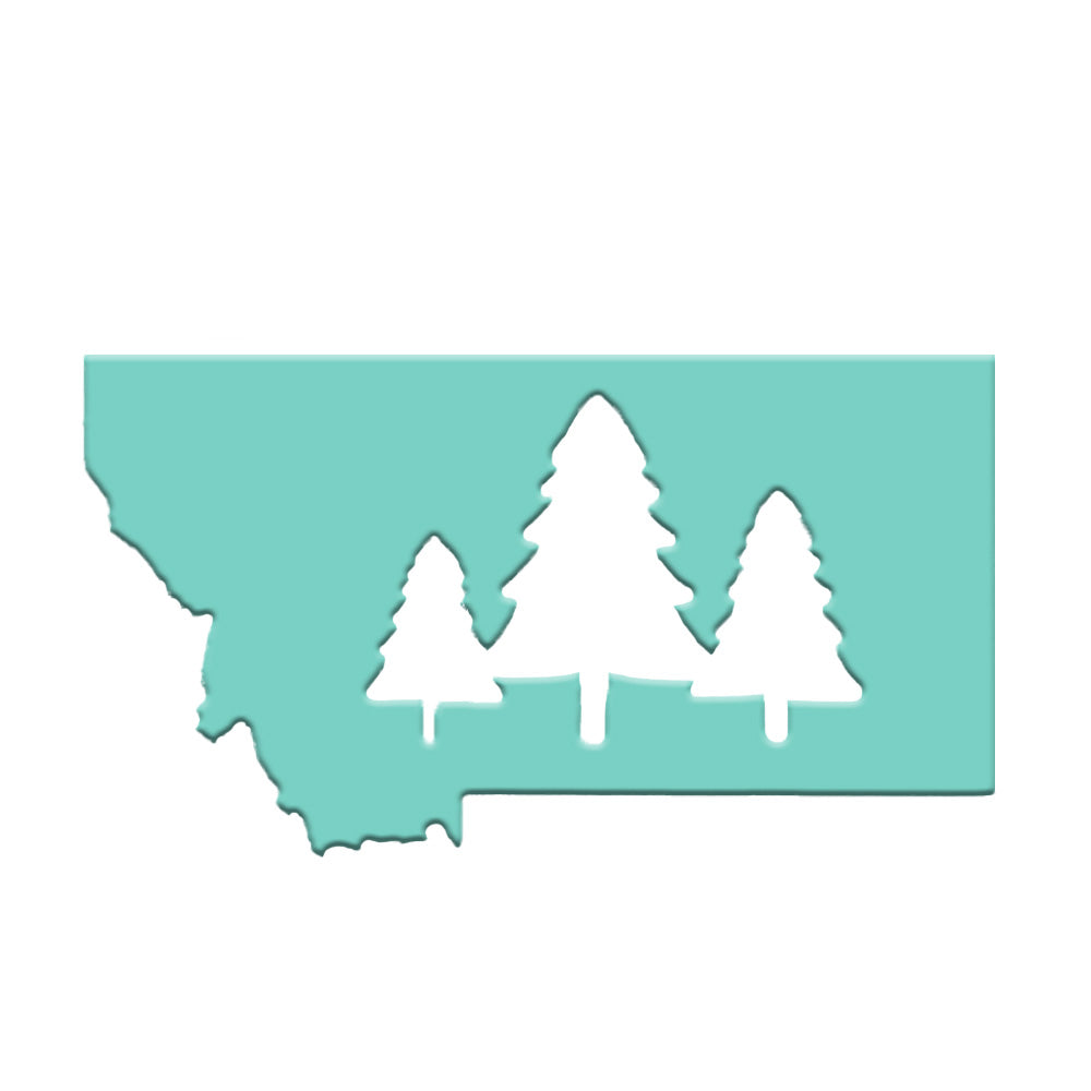 Montana Tree Magnet - robin's egg blue