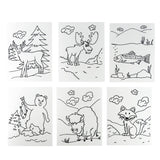 Montana Wildlife Coloring Card Set