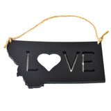 Montana Love Heart Ornament by MT Wild Life