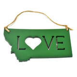 Montana Love Heart Ornament by MT Wild Life