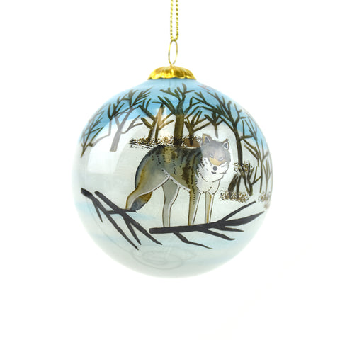 Montana Wolf Christmas Ornament by Art Studio Company at Montana Gift Corral