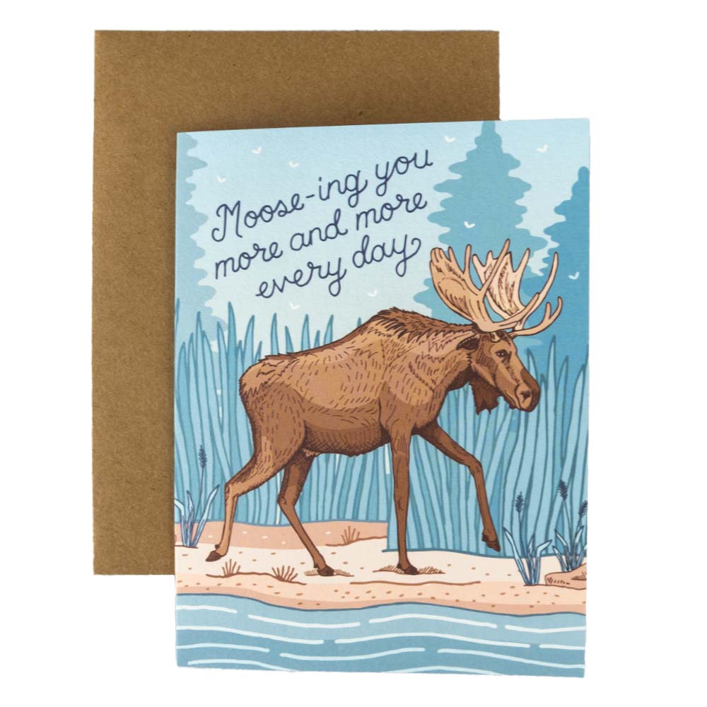 Moose-ing You Card by Noteworthy Paper & Press