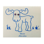 Moose Bright Eyes Crystal Post Earrings - purple