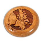Moose Compass Keychain