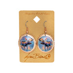 Moose in Water Earrings 