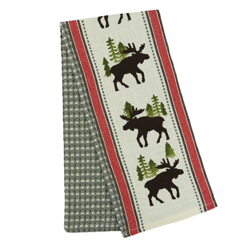 Show everyone just how much you love moose with the Moose Simple Life Tea Towel by Kay Dee Designs.