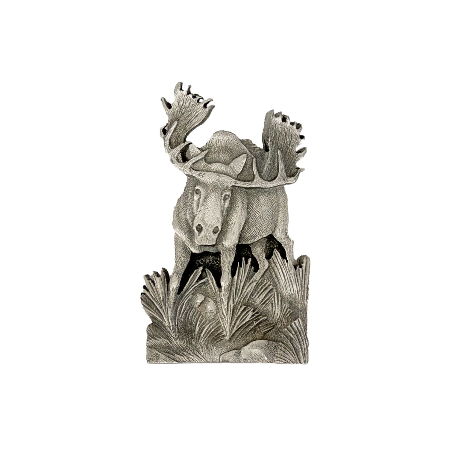 Moose Walking Stick Medallion by Heritage Metalworks